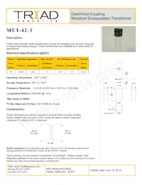 MET-42-T Datasheet Copertura