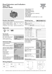 PB22SIE0R Datasheet Pagina 3
