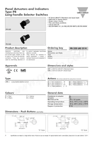 PB22SLRS31K Datasheet Cover