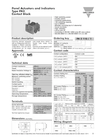 PB22SLRS31K Datasheet Pagina 2