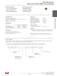 PTS540JK035SMTRLFS Datenblatt Cover