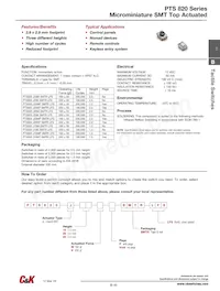 PTS820 J20MP SMTR LFS Datasheet Cover