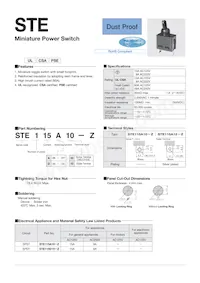 STE115A12-Z 데이터 시트 표지