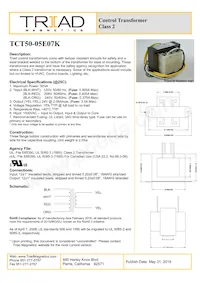 TCT50-05E07K數據表 封面