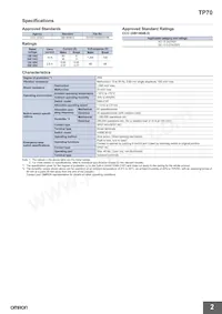 TP70-1A1 Datasheet Page 2