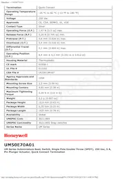 UM50E70A01 Datasheet Pagina 2