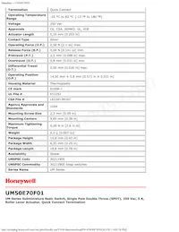 UM50E70F01 Datasheet Pagina 2