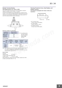 ZC-Q2155-MR VCT 5M Datasheet Pagina 5
