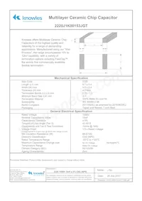 2220J1K00153JGT Datasheet Cover