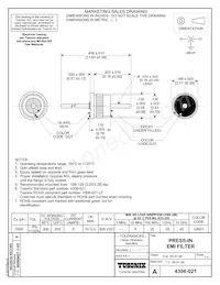 4306-021LF 데이터 시트 표지