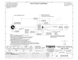 4310-016LF 데이터 시트 표지