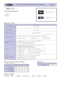 50NXA330MEFC12.5X25 Datasheet Cover