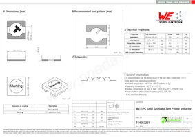 744052221 Datasheet Cover