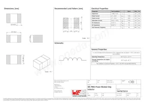 74479275210 Datasheet Copertura