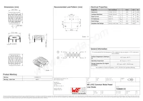 7448680120 Datasheet Copertura