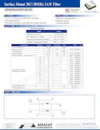 AFS20A15-2017.50-T2 Datasheet Cover