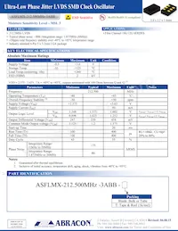 ASFLMX-212.500MHZ-3ABB Datasheet Cover