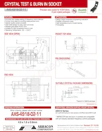 AXS-4918-02-11 Datasheet Cover