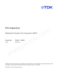 B32529D5335J000 Datasheet Cover