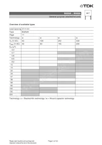 B32529D5335J000 Datasheet Pagina 5