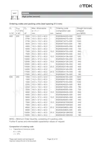 B32652A2821J000 Datasheet Page 22