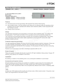 B84299D1630B3 Datasheet Page 2