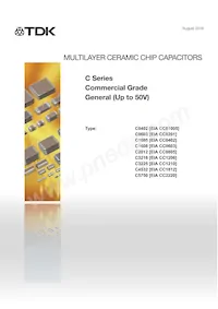 C1005X5R0J106M050BC Datasheet Cover