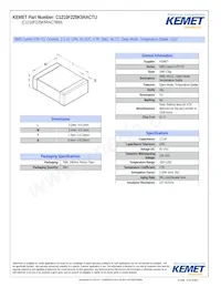 C1210F225K5RACTU Datasheet Cover