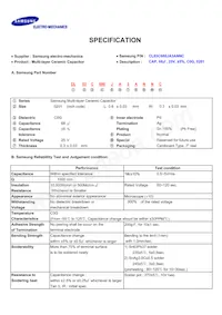 CL03C680JA3ANNC Datasheet Cover