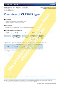 CLF7045T-220M Datenblatt Seite 3