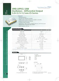 CS-425.000MCB-T Datasheet Copertura