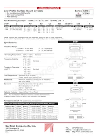 CSM4Z-A2B3C3-40-33.0D18 Datasheet Cover