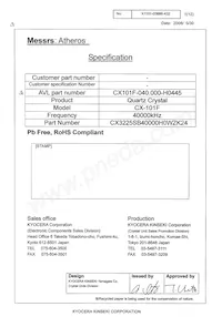 CX101F-040.000-H0445 Datasheet Cover