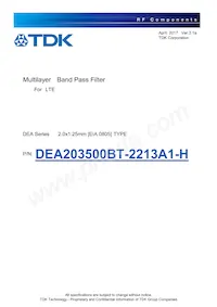 DEA203500BT-2213A1-H Cover