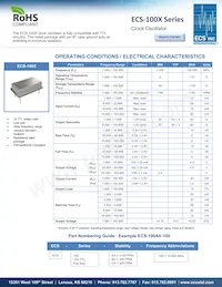 ECS-100AX-196.6 Datasheet Cover