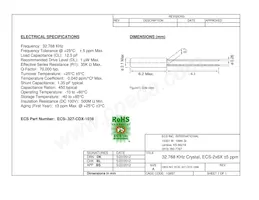 ECS-.327-CDX-1038 Datasheet Cover