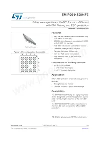 EMIF06-HSD04F3 Datasheet Cover