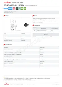 FDSD0630-H-1R0M=P3 Datasheet Cover