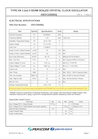 HX3125006Q Datasheet Pagina 3