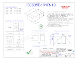 IC0805B101R-10 Datenblatt Cover