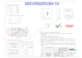 MGV0502R33M-10 Datenblatt Cover