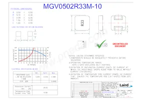 MGV0502R33M-10 데이터 시트 표지