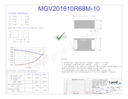 MGV201610R68M-10 Datasheet Cover