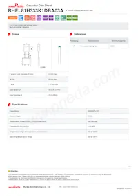 RHEL81H333K1DBA03A Datasheet Cover