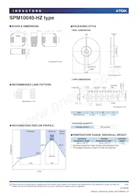 SPM10040T-150M-HZ Datasheet Pagina 3