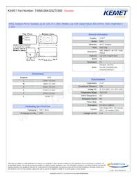 T495B106K020ZTE800 Datasheet Cover