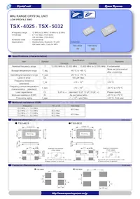 TSX-4025 16.0000MF09Z-AC3 Datasheet Copertura