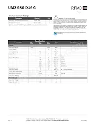 UMZ-986-D16-G Datasheet Pagina 2