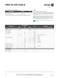 UMZ-T2-447-O16-G Datasheet Pagina 2