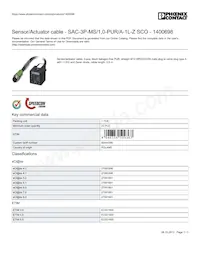 1400698 Datasheet Copertura